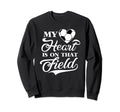 My Heart Is That Field Soccer Designer Sweatshirt - Streetwear Style Unisex - T-Shirt, Sweatshirt, Hoodie