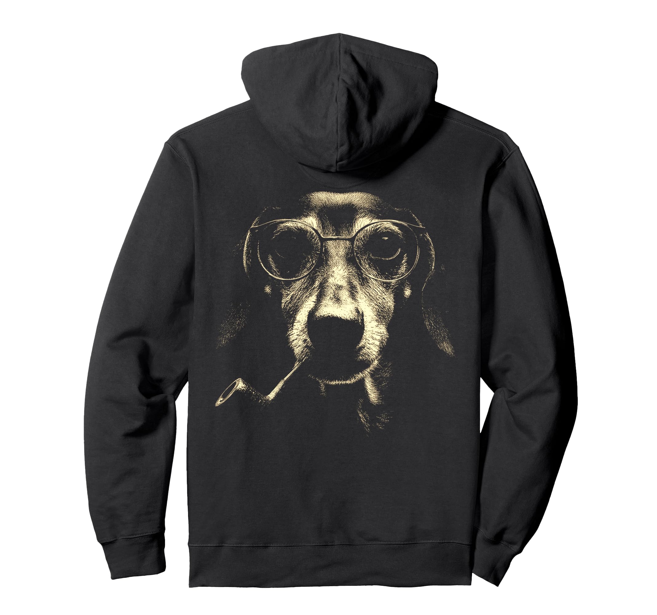 Dachshund Smoking Pipe Grunge Meme 90S Hoodie - Streetwear Style Unisex - T-Shirt, Sweatshirt, Hoodie