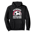 My Favorite Soccer Player Calls Me Mom Hoodie - Minimalist Print Men Women - T-Shirt, Sweatshirt, Hoodie