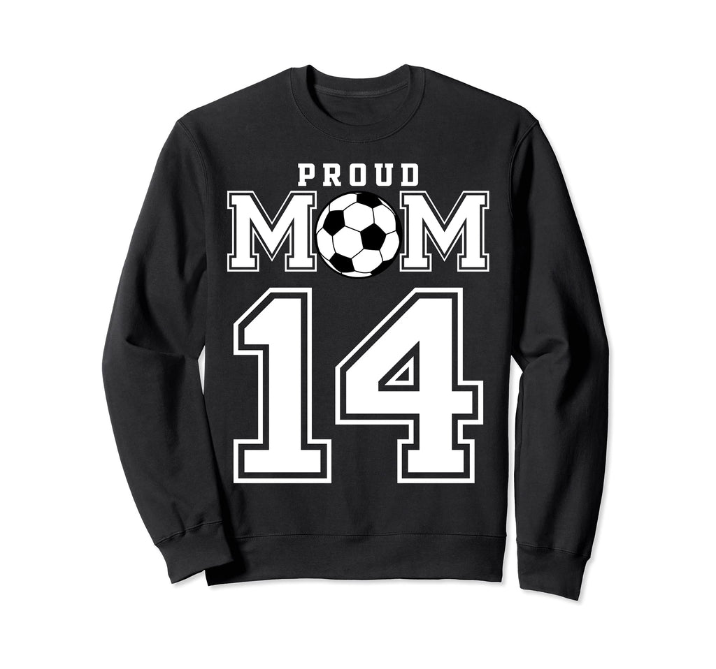 Number 14 Custom Proud Soccer Sweatshirt - Casual Everyday Wear for Adults - T-Shirt, Sweatshirt, Hoodie