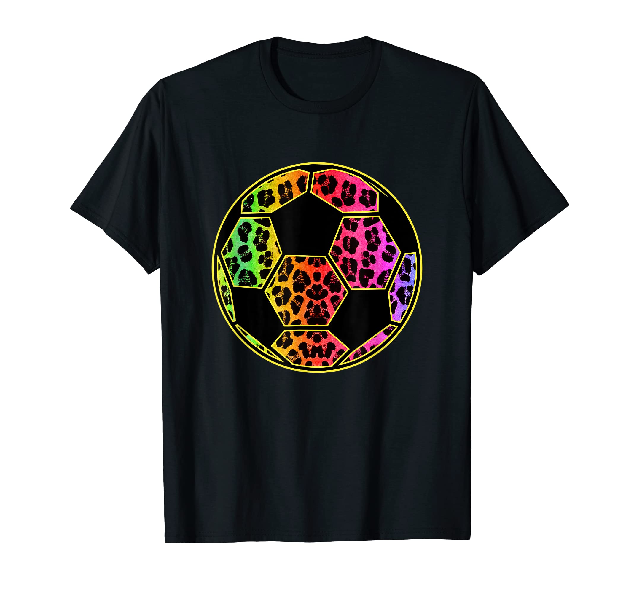 Soccer Ball Leopard Soccer Player Teen T-Shirt - Minimalist Print Unisex - T-Shirt, Sweatshirt, Hoodie