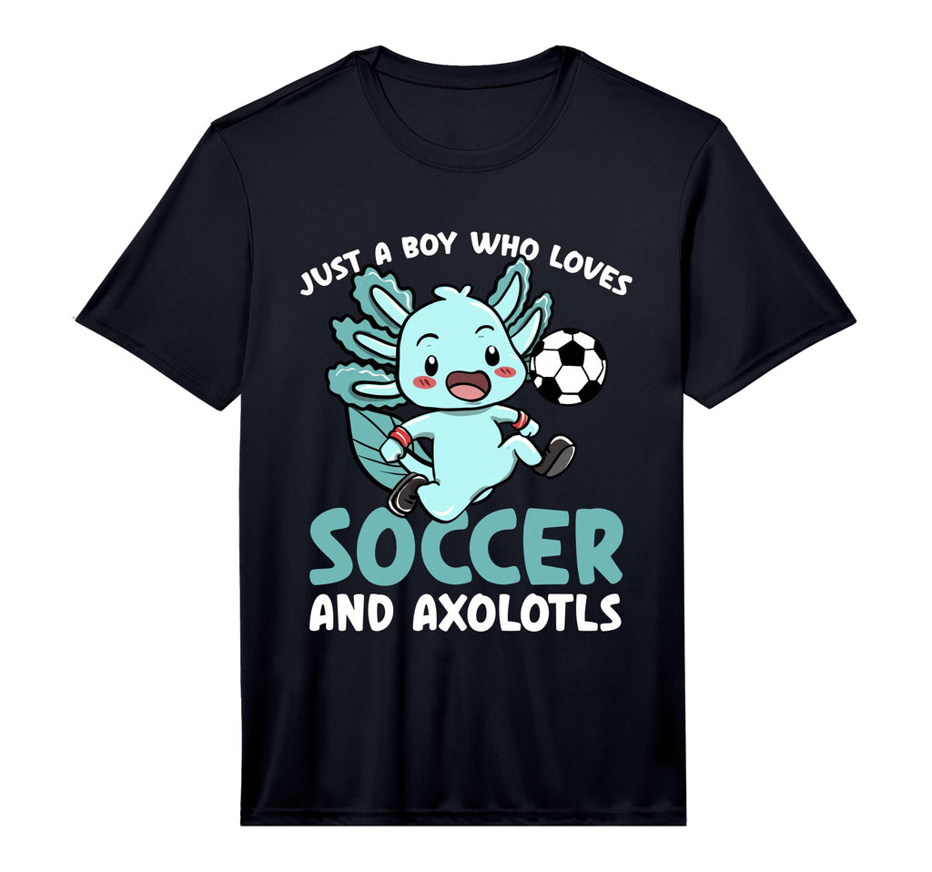Just Who Loves Axolotls And Soccer T-Shirt - Streetwear Style Men Women - T-Shirt, Sweatshirt, Hoodie