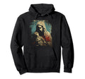 Mary Jesus Distressed 90S Goth Hoodie - Casual Everyday Wear Men Women - T-Shirt, Sweatshirt, Hoodie