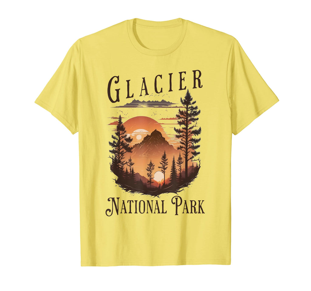 Glacier National Park Montana Usa Sweatshirt - Unique Graphic for Adults - T-Shirt, Sweatshirt, Hoodie