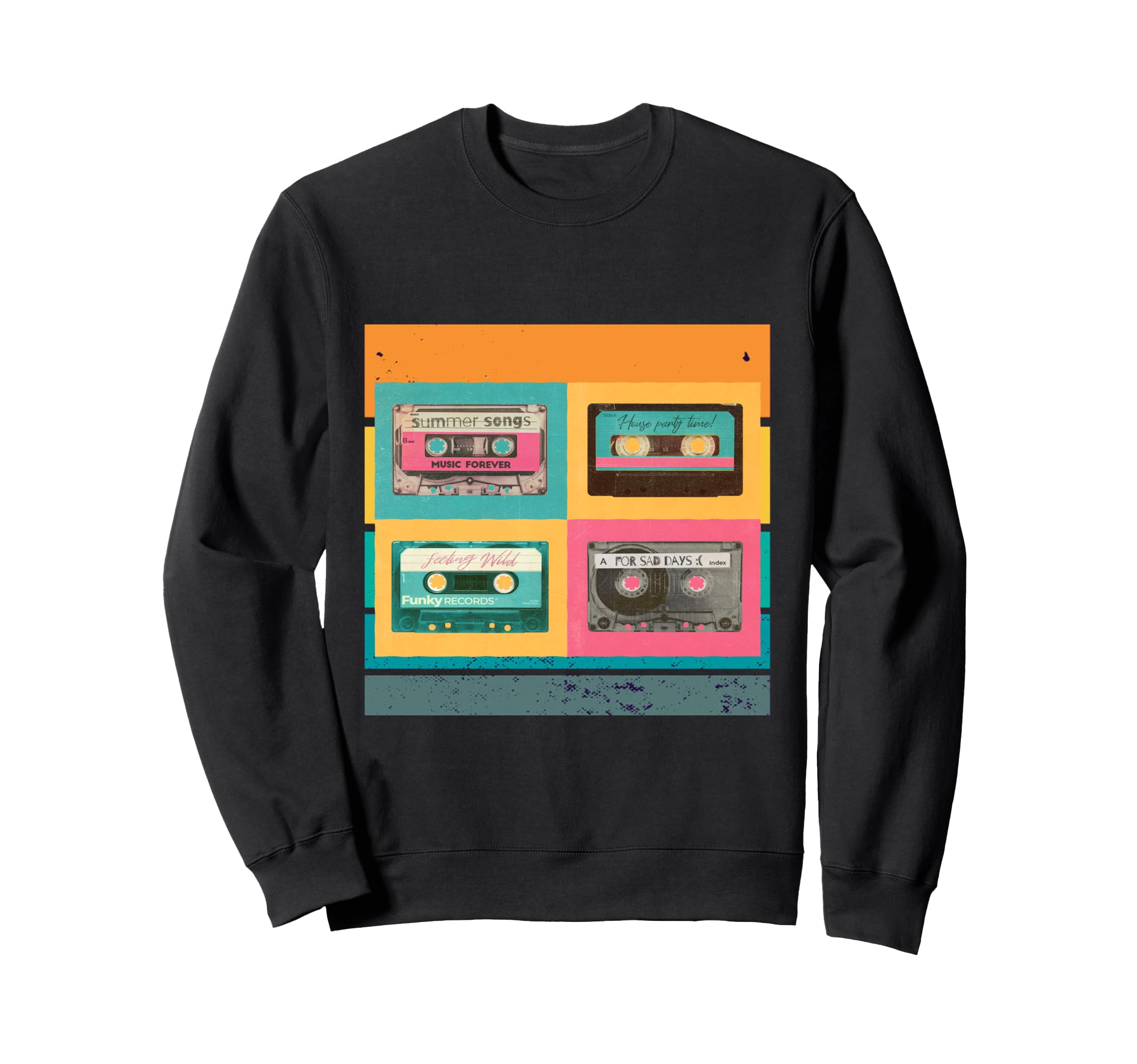 Music Lovers Cassette Good Days Sweatshirt - Fun Novelty Design for Adults - T-Shirt, Sweatshirt, Hoodie