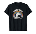 Rainbow Clouds Unicorn Squad T-Shirt - Graphic Print Unisex - T-Shirt, Sweatshirt, Hoodie