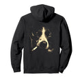 Border Collie Smoking Cigarette Hoodie - Minimalist Print for Adults - T-Shirt, Sweatshirt, Hoodie