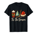 Tis Season Hockey Coffee Tree Ice Hockey T-Shirt - Minimalist Print Unisex - T-Shirt, Sweatshirt, Hoodie