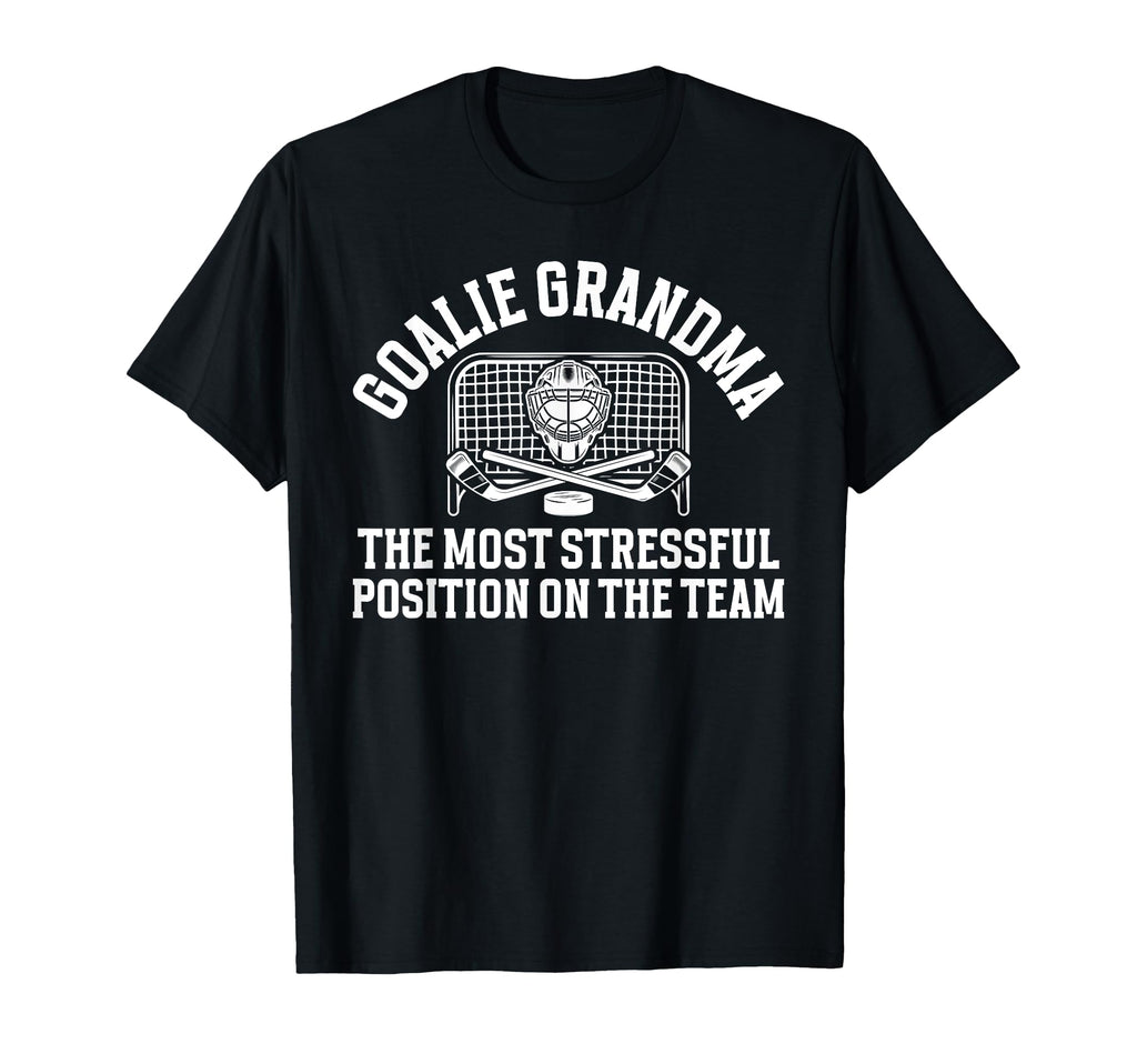 Funny Hockey Goalie Grandma Hockey T-Shirt - Unique Graphic Men Women - T-Shirt, Sweatshirt, Hoodie