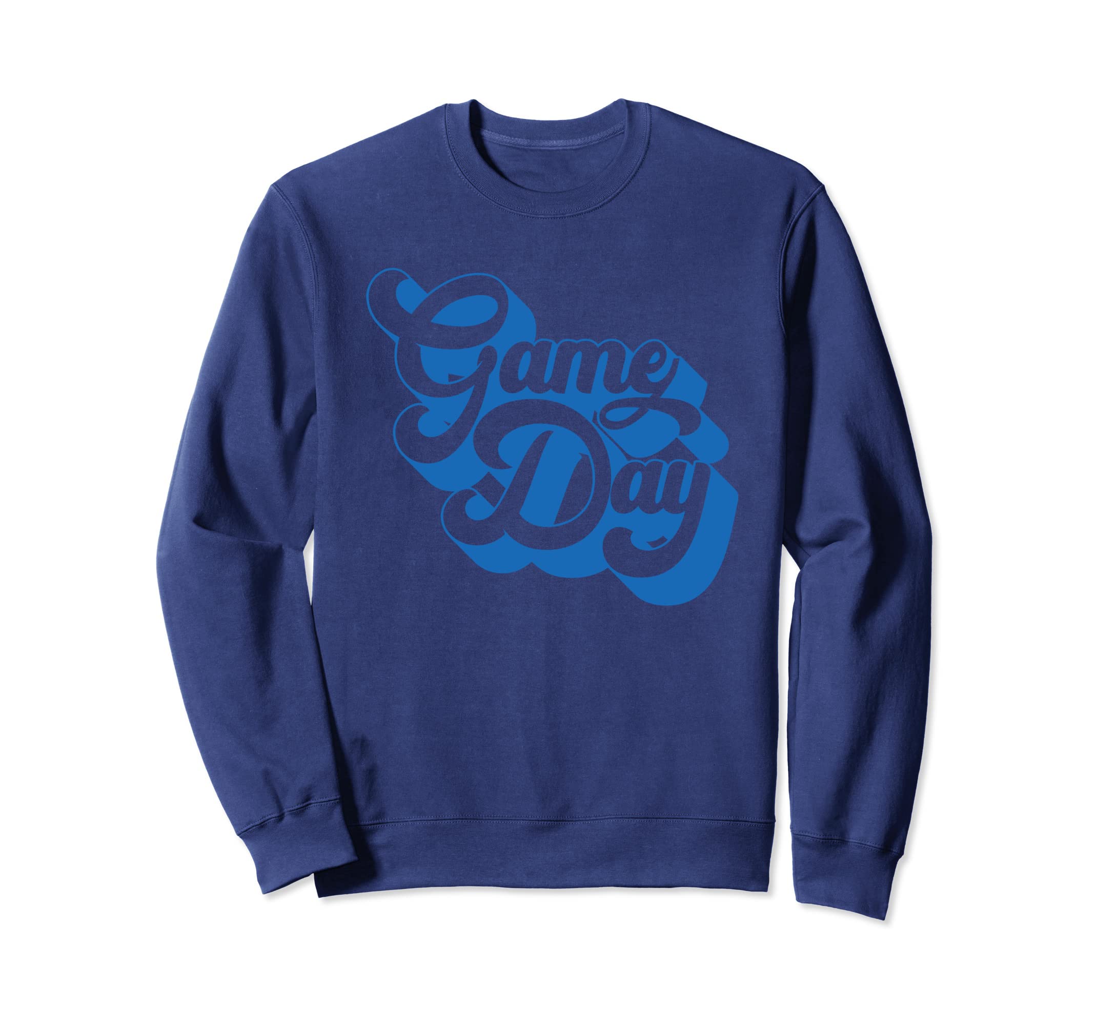 Game Day Blue Sports Soccer Football Sweatshirt - Aesthetic Graphic Unisex - T-Shirt, Sweatshirt, Hoodie