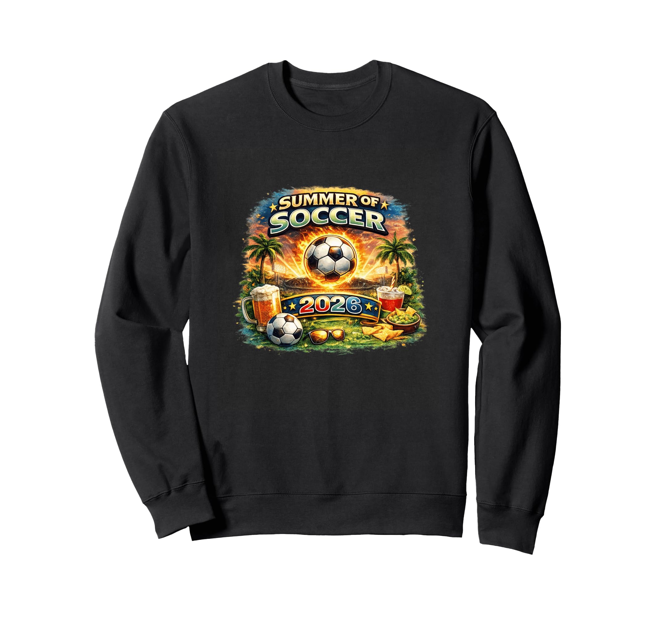 Summer Soccer 2026 Fan Football Sweatshirt - Streetwear Style for Adults - T-Shirt, Sweatshirt, Hoodie
