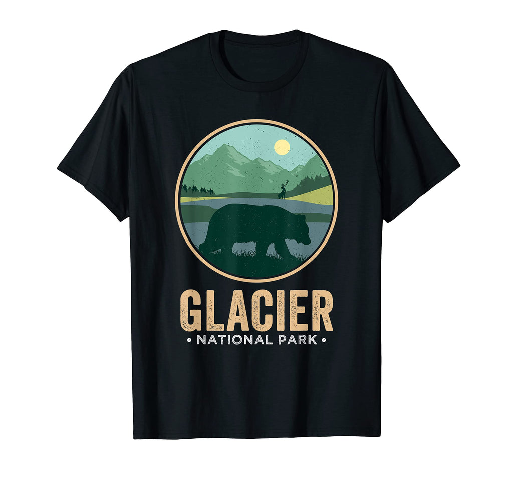 Glacier National Park Montana Mountains T-Shirt - Graphic Print Men Women - T-Shirt, Sweatshirt, Hoodie