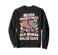 Old Roller Skate Roller Skating Sweatshirt - Custom Art Print Unisex - T-Shirt, Sweatshirt, Hoodie