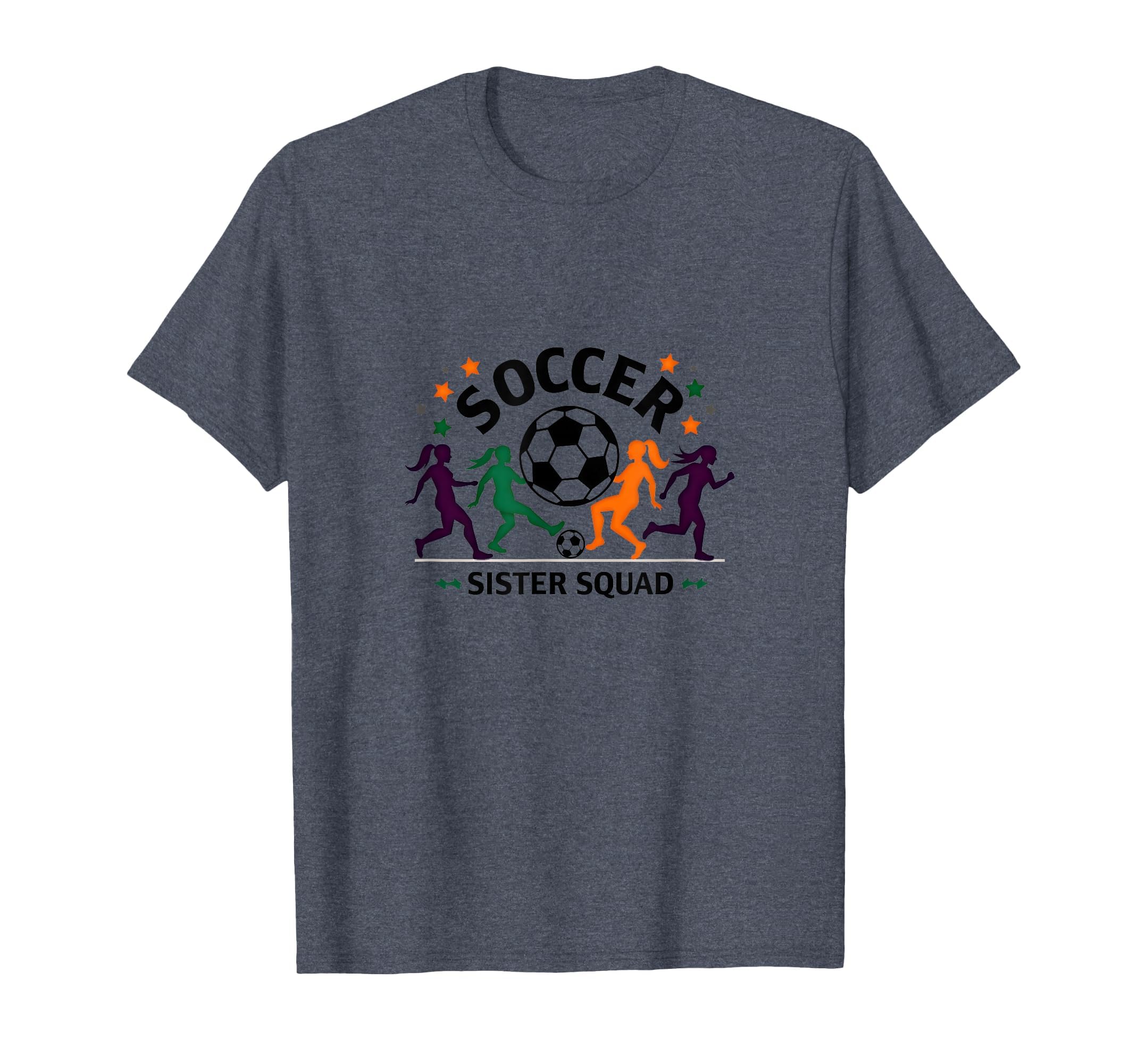 Soccer Sister Squad Team Spirit T-Shirt - Custom Art Print Men Women - T-Shirt, Sweatshirt, Hoodie