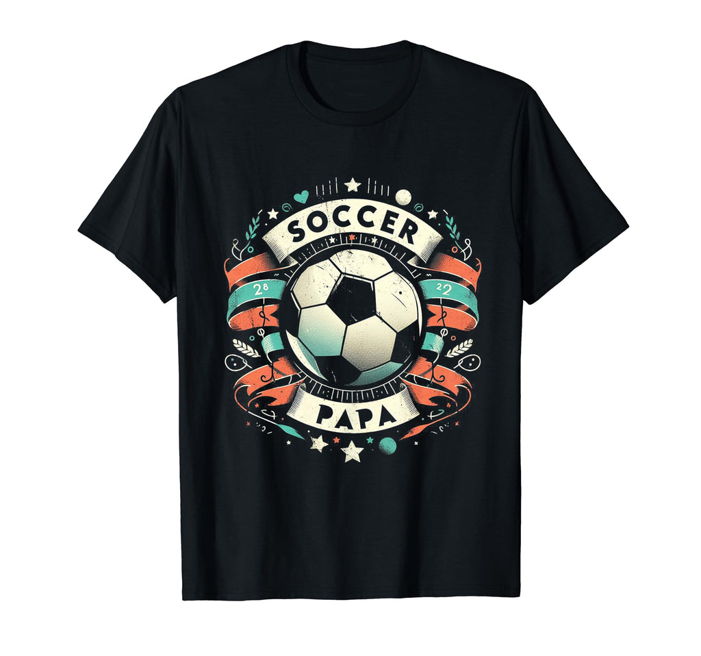 Soccer Papa Family Matching Dad T-Shirt - Aesthetic Graphic Men Women - T-Shirt, Sweatshirt, Hoodie