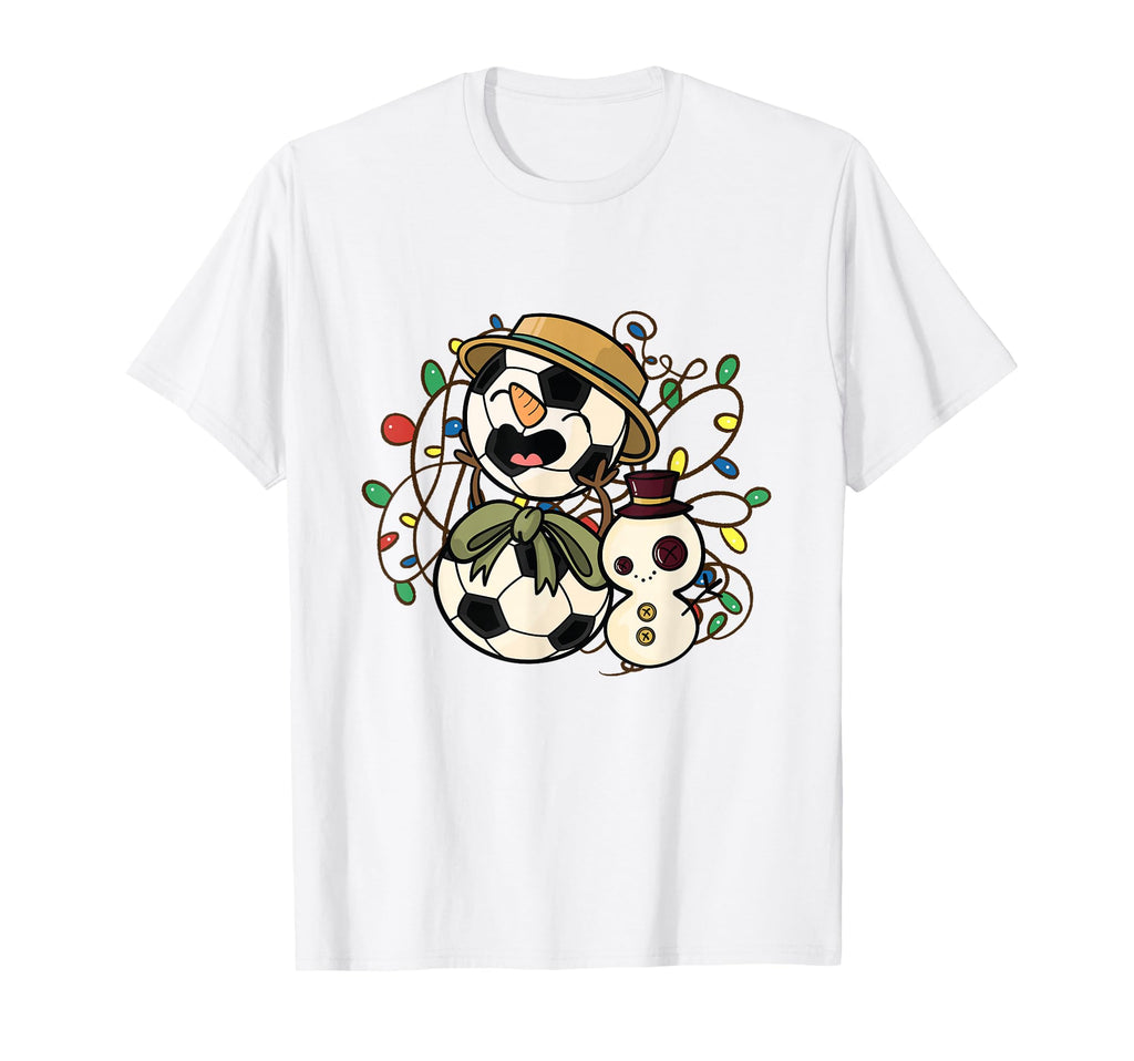 Soccer Snowman Soccer T-Shirt - Casual Everyday Wear Men Women - T-Shirt, Sweatshirt, Hoodie