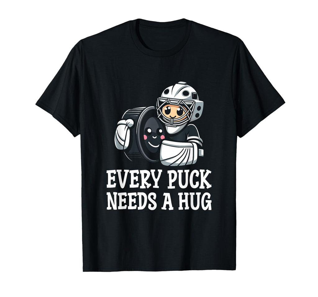 Ice Hockey Goalie Goalkeeper Goalie Puck T-Shirt - Custom Art Print Unisex - T-Shirt, Sweatshirt, Hoodie
