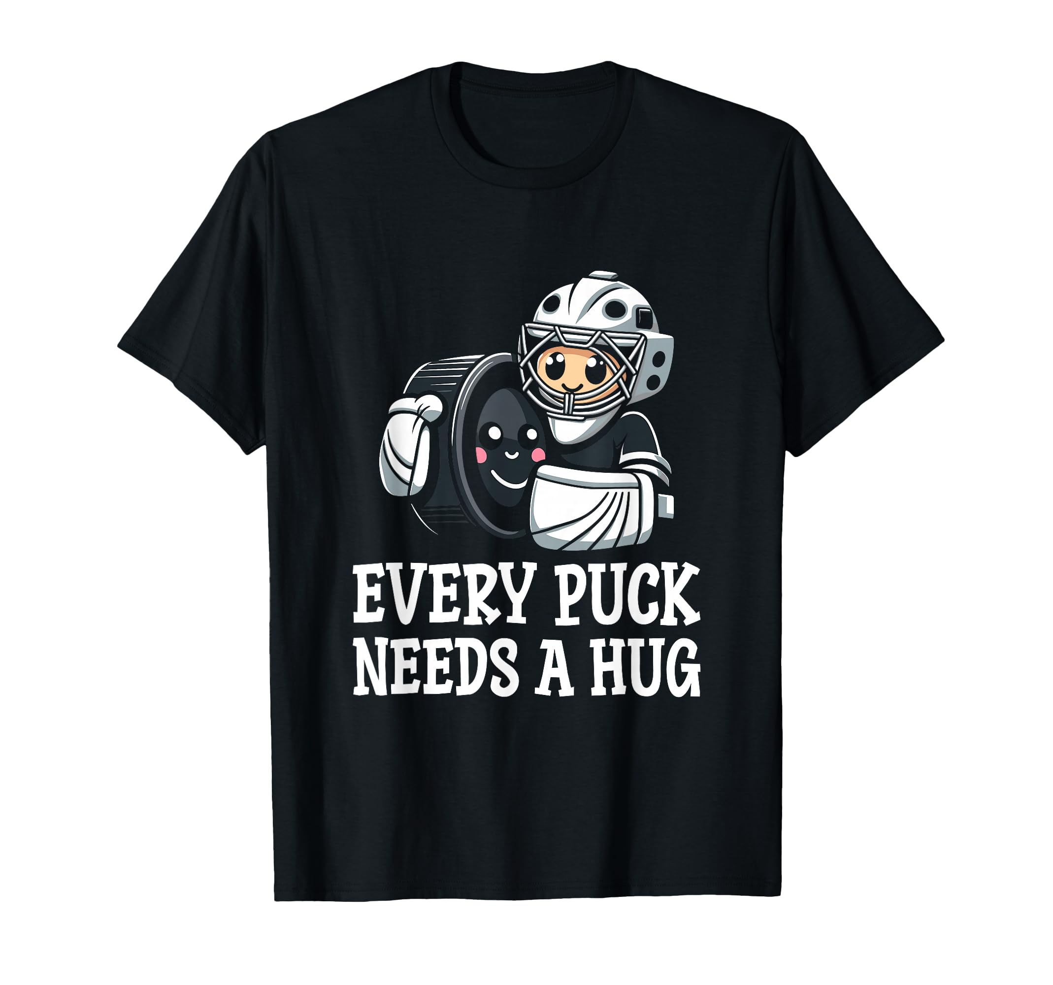 Ice Hockey Goalie Goalkeeper Goalie Puck T-Shirt - Custom Art Print Unisex - T-Shirt, Sweatshirt, Hoodie