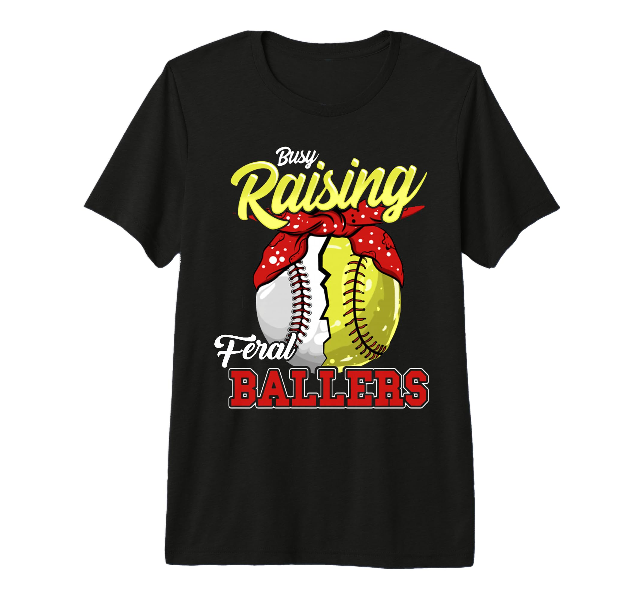 Busy Raising Feral Ballers Baseball T-Shirt - Aesthetic Graphic Unisex - T-Shirt, Sweatshirt, Hoodie