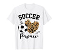 Soccer Papaw Heart Leopard Papaw T-Shirt - Custom Art Print Men Women - T-Shirt, Sweatshirt, Hoodie