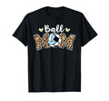 Ball Mom Leopard Funny Soccer Volleyball T-Shirt - Novelty Apparel Unisex - T-Shirt, Sweatshirt, Hoodie