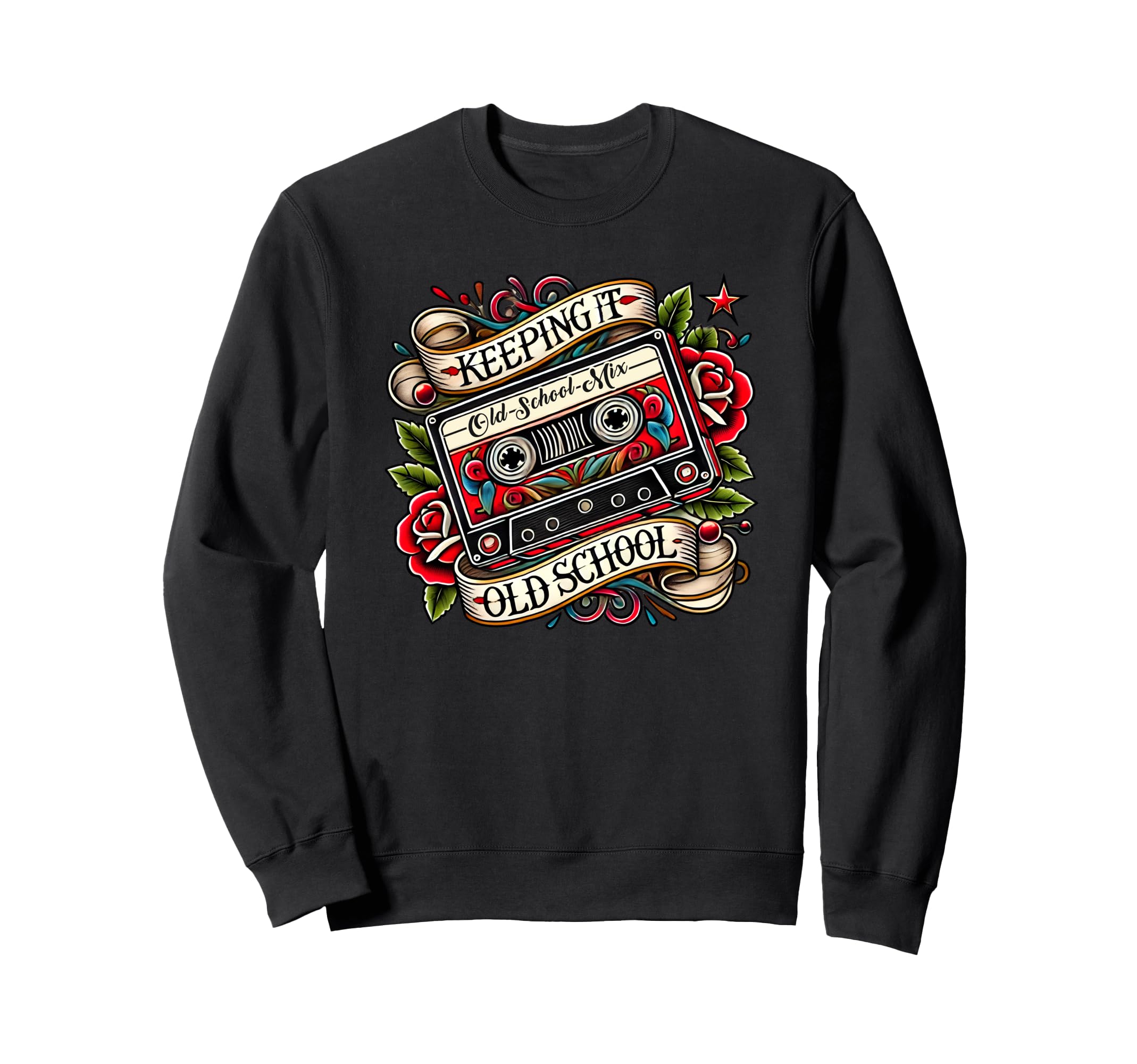 Gen X Boomer Music Cassette Tape Sweatshirt - Casual Everyday Wear Unisex - T-Shirt, Sweatshirt, Hoodie