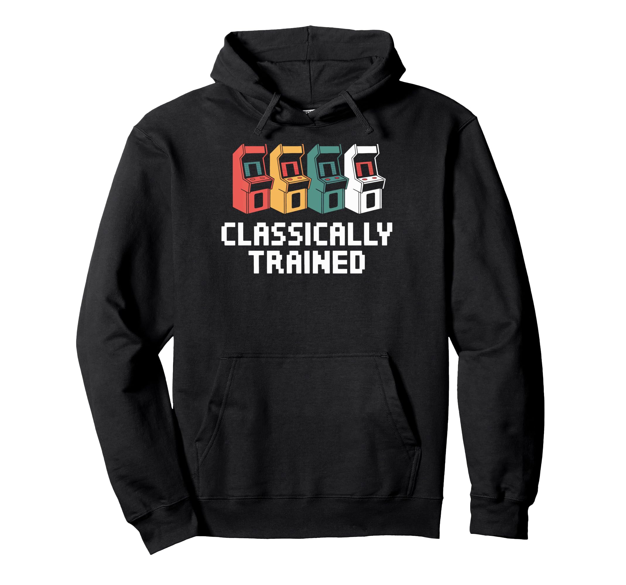 Arcade Gaming Classically Trained Nerd Hoodie - Aesthetic Graphic Unisex - T-Shirt, Sweatshirt, Hoodie