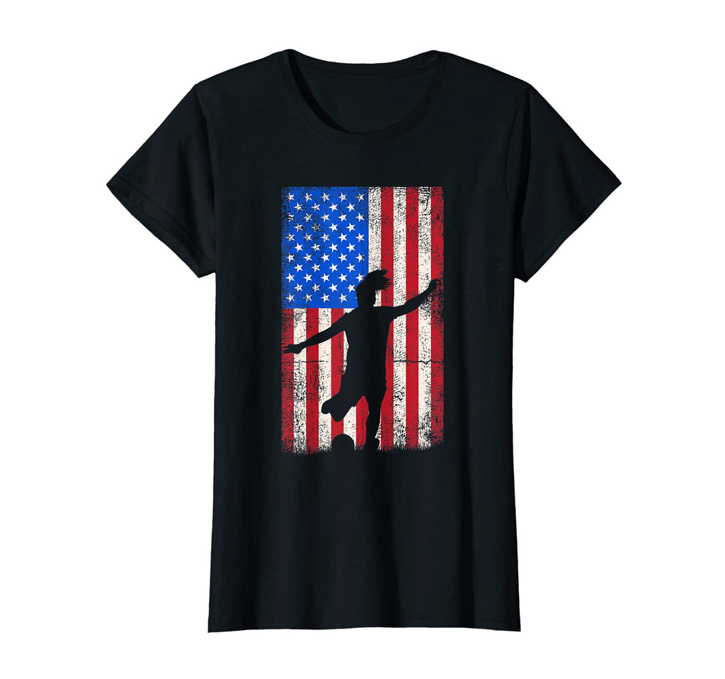 Usa American Flag Soccer T-Shirt - Trendy Graphic Unisex - T-Shirt, Sweatshirt, Hoodie