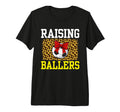 Raising Ballers Soccer Red Bow Ball T-Shirt - Fun Novelty Design Unisex - T-Shirt, Sweatshirt, Hoodie