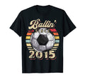 Ballin Since 2015 7Th Soccer Birthday T-Shirt - Minimalist Print Men Women - T-Shirt, Sweatshirt, Hoodie