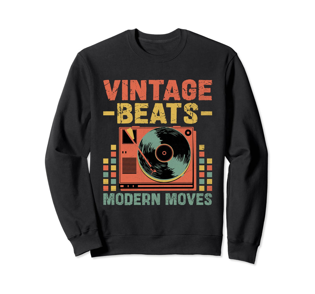 Funny Old School Dj Equipment Sweatshirt - Minimalist Print for Adults - T-Shirt, Sweatshirt, Hoodie