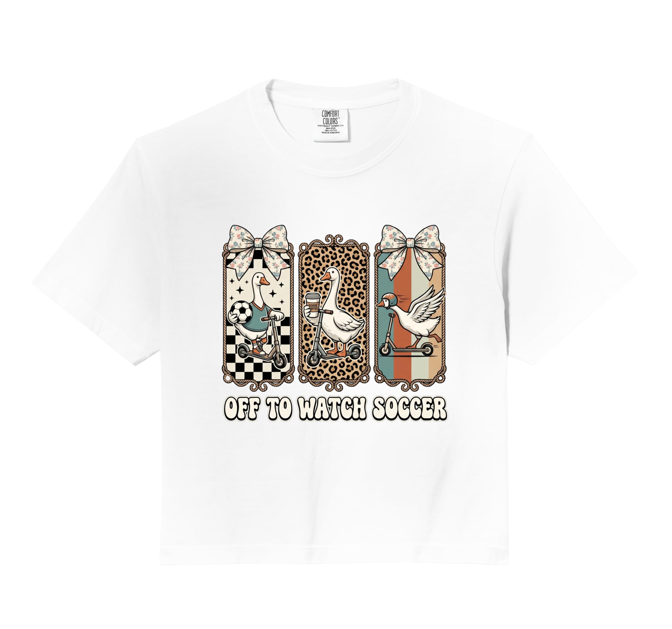 Off To Watch Soccer Silly Goose Funny Hoodie - Custom Art Print Unisex - T-Shirt, Sweatshirt, Hoodie