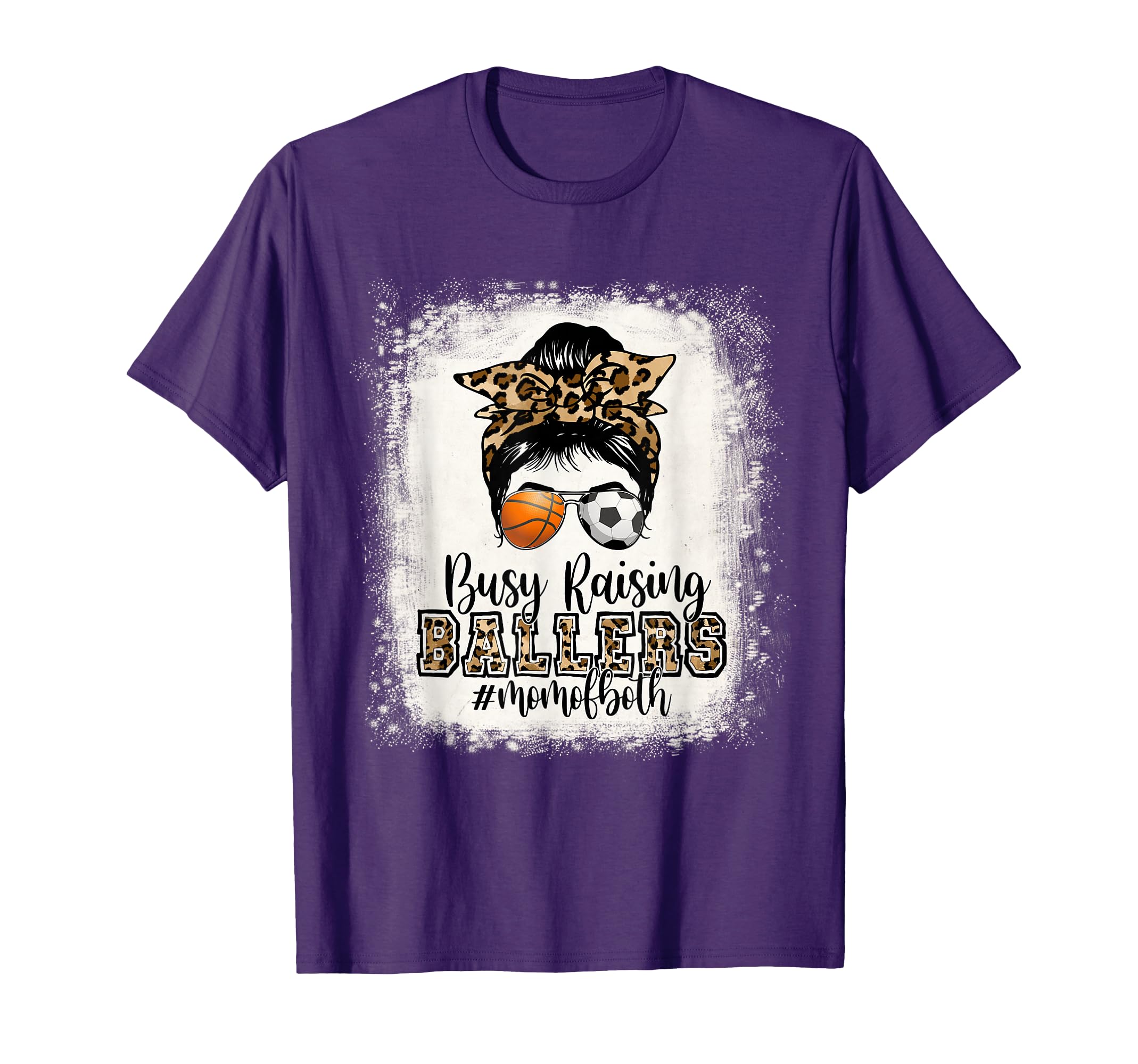 Busy Raising Ballers Mom Both T-Shirt - Aesthetic Graphic Men Women - T-Shirt, Sweatshirt, Hoodie