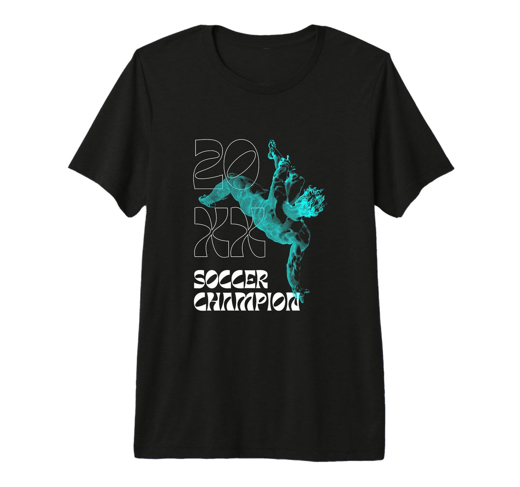 Soccer Champion Tri Blend T-Shirt - Custom Art Print Unisex - T-Shirt, Sweatshirt, Hoodie