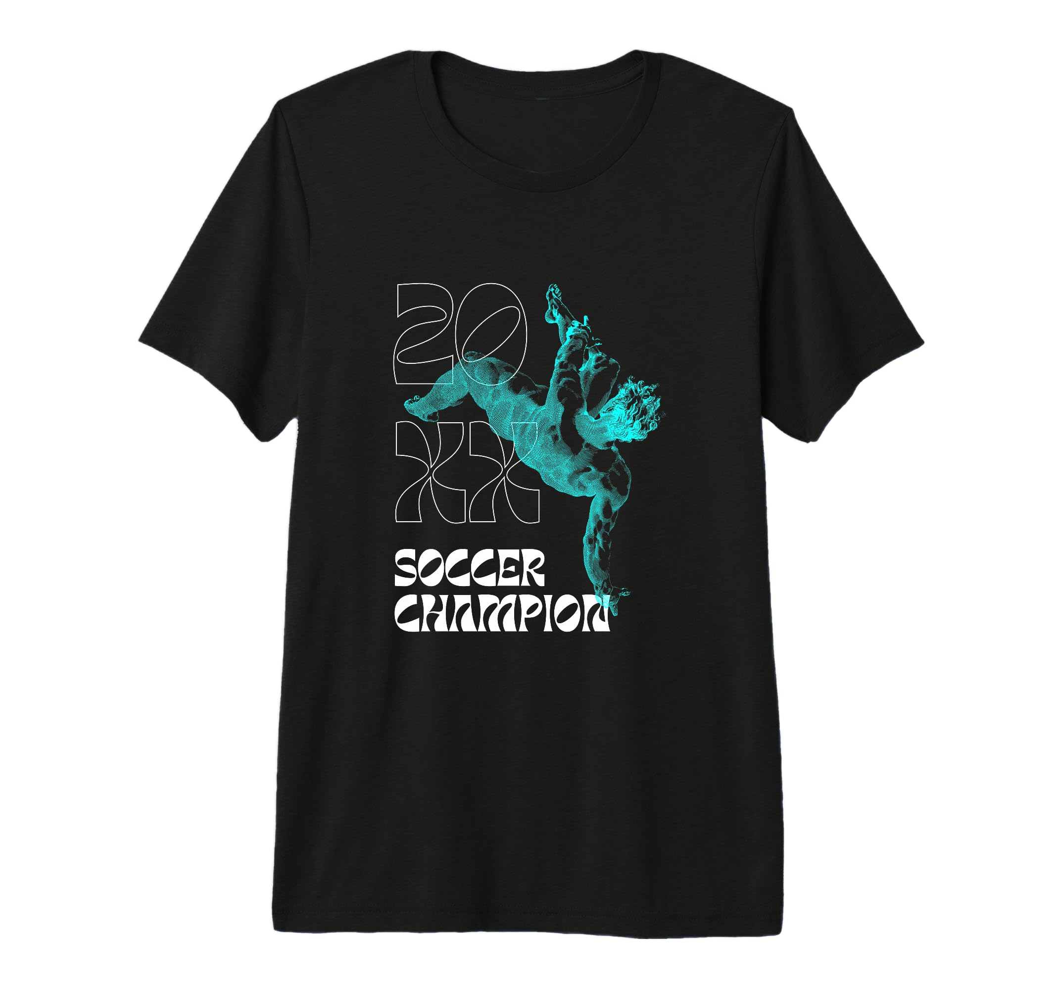 Soccer Champion Tri Blend T-Shirt - Custom Art Print Unisex - T-Shirt, Sweatshirt, Hoodie