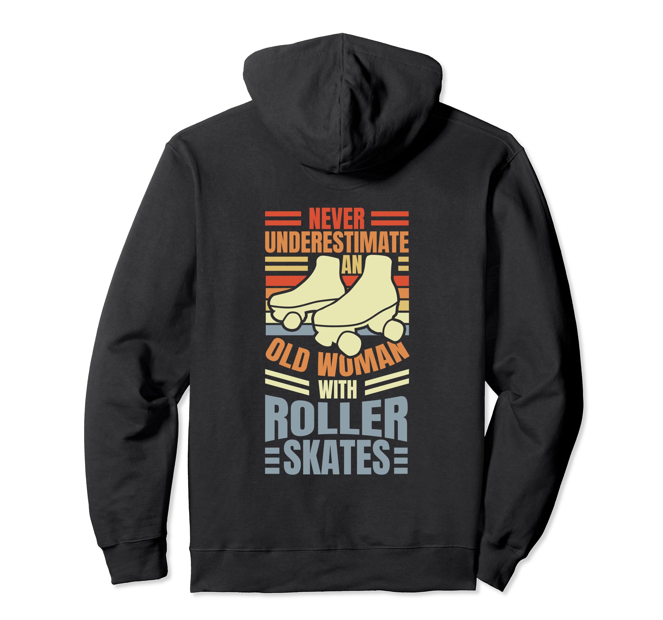Old Roller Skates Roller Skater Hoodie - Minimalist Print Men Women - T-Shirt, Sweatshirt, Hoodie