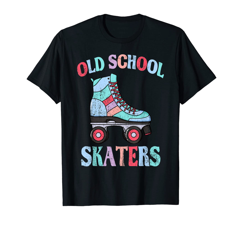Old School Skaters Roller Skate Old T-Shirt - Minimalist Print Unisex - T-Shirt, Sweatshirt, Hoodie