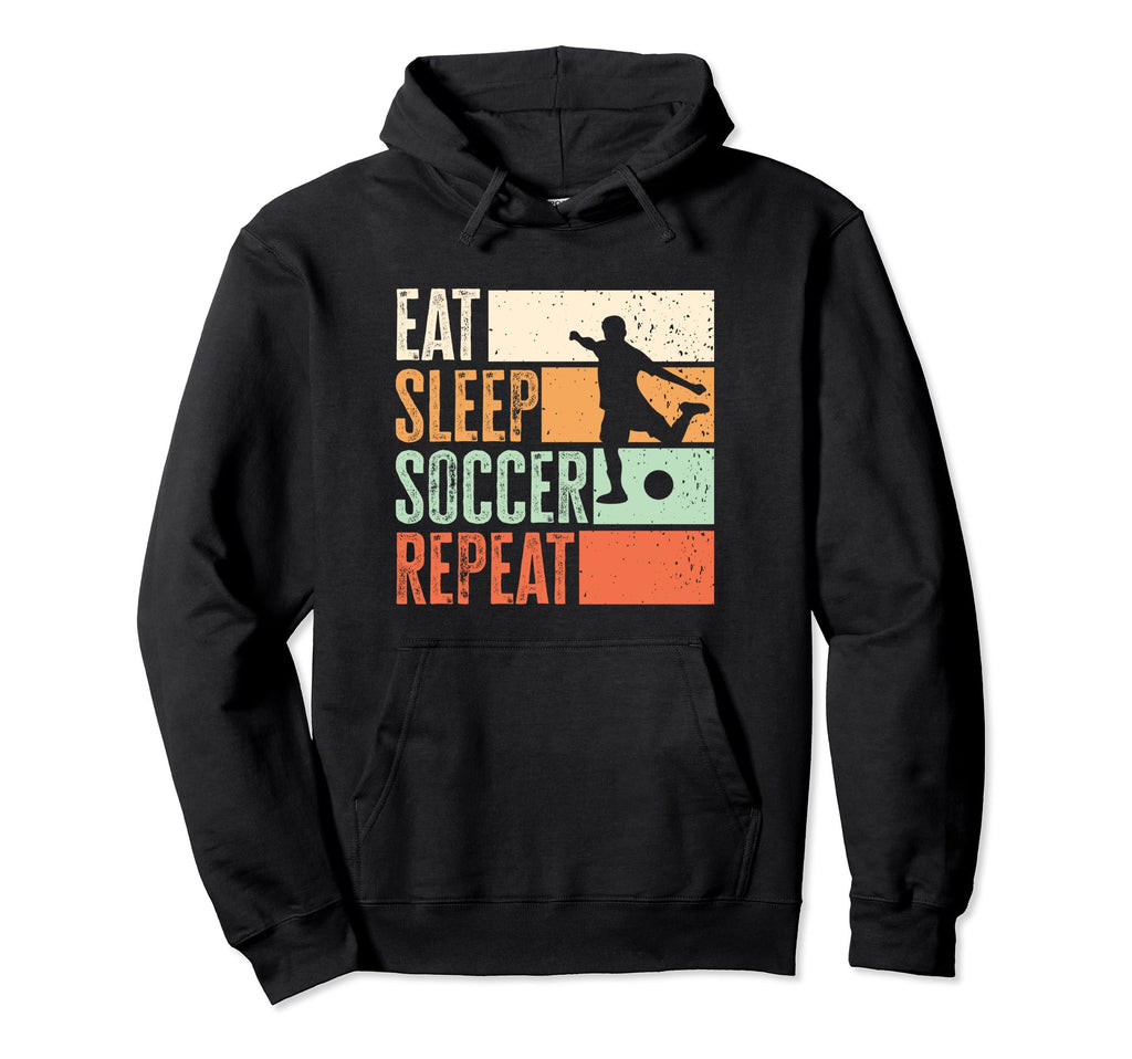 Eat Sleep Soccer Hoodie - Aesthetic Graphic Unisex - T-Shirt, Sweatshirt, Hoodie