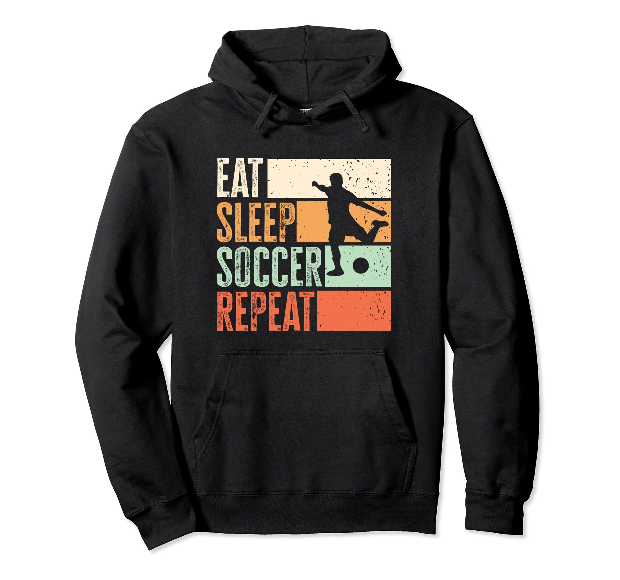 Eat Sleep Soccer Hoodie - Aesthetic Graphic Unisex - T-Shirt, Sweatshirt, Hoodie