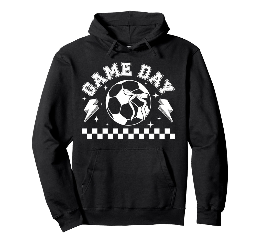 Soccer Game Day Coquette Game Day Hoodie - Casual Everyday Wear Men Women - T-Shirt, Sweatshirt, Hoodie