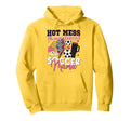 Hot Mess Always Stressed Soccer Mama Hoodie - Trendy Graphic Men Women - T-Shirt, Sweatshirt, Hoodie