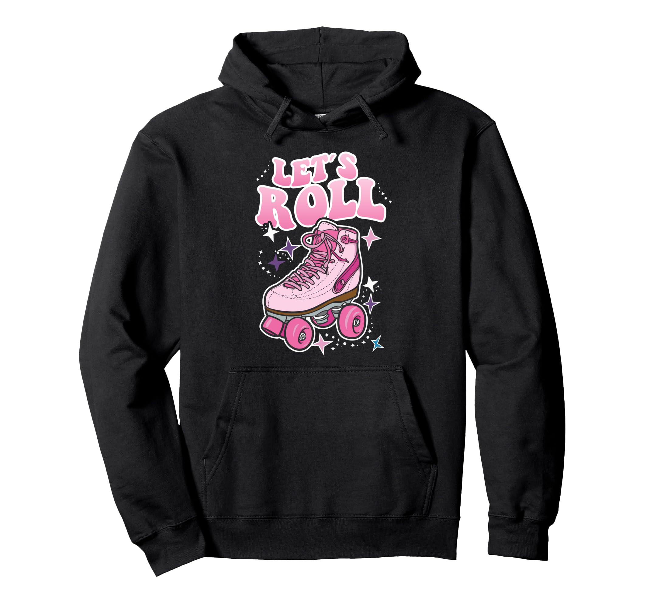 Let S Roll Roller Skating Skater Skate 70S Hoodie - Unique Graphic Unisex - T-Shirt, Sweatshirt, Hoodie
