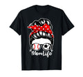 Mom Life Messy Bun Hair Soccer T-Shirt - Aesthetic Graphic Men Women - T-Shirt, Sweatshirt, Hoodie