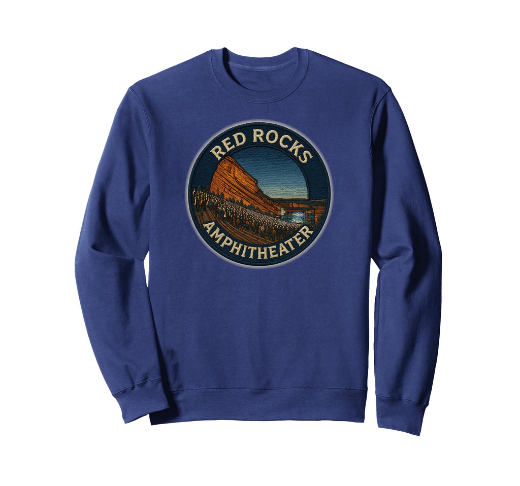 Red Rocks Amphitheater Morrison Sweatshirt - Minimalist Print Men Women - T-Shirt, Sweatshirt, Hoodie