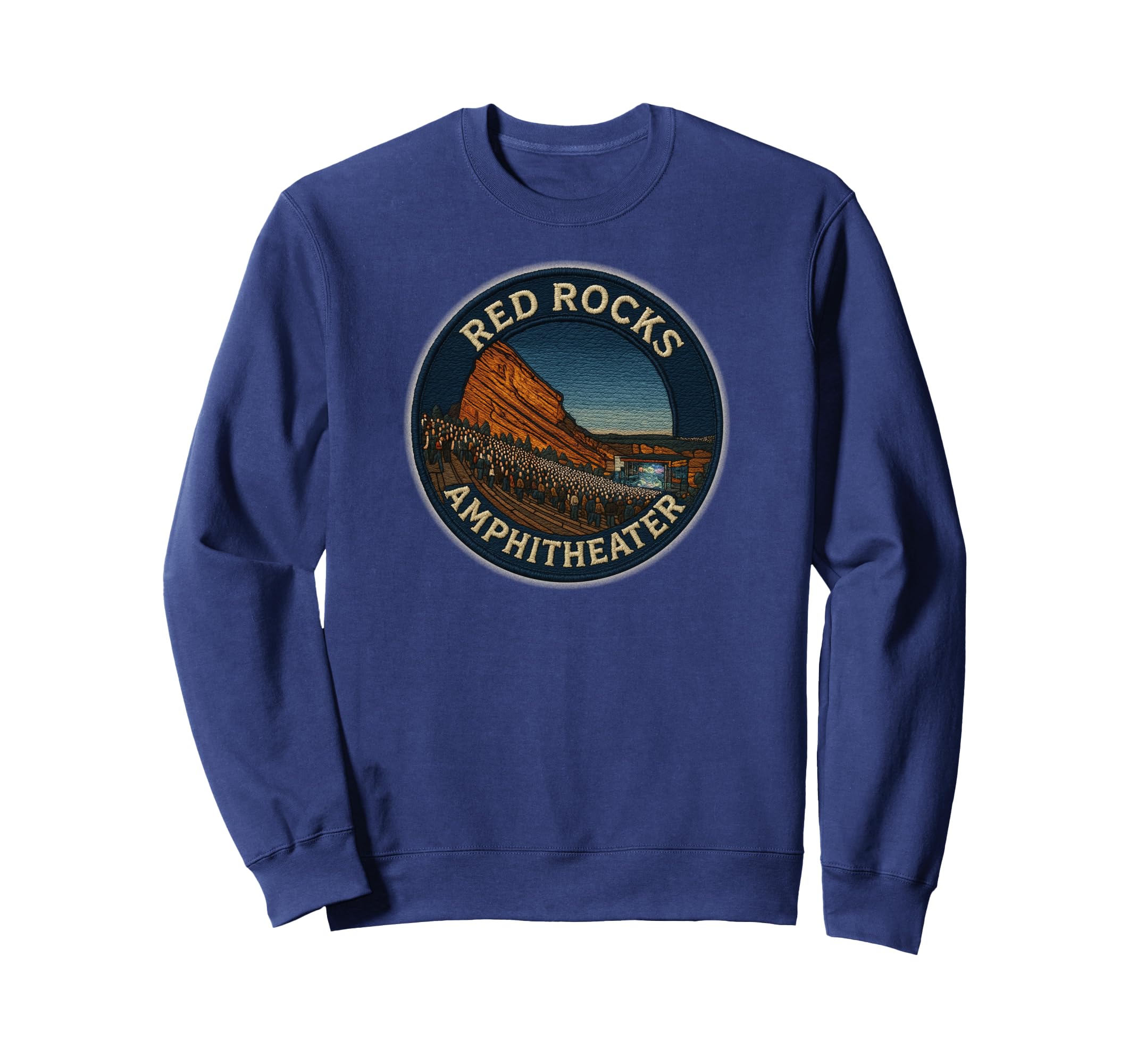Red Rocks Amphitheater Morrison Sweatshirt - Minimalist Print Men Women - T-Shirt, Sweatshirt, Hoodie
