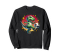 T Rex Dinosaur Soccer Player Sweatshirt - Fun Novelty Design for Adults - T-Shirt, Sweatshirt, Hoodie