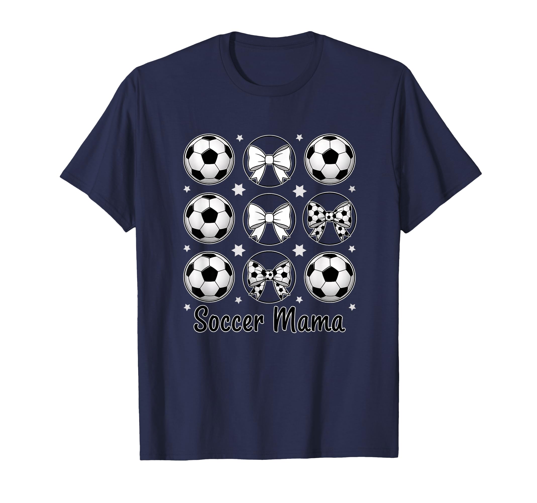 Soccer Mama Mom Soccer Mom Bow T-Shirt - Aesthetic Graphic Men Women - T-Shirt, Sweatshirt, Hoodie