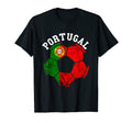 Portugal Flag Ball Portuguese Soccer Player T-Shirt - Graphic Print Unisex - T-Shirt, Sweatshirt, Hoodie