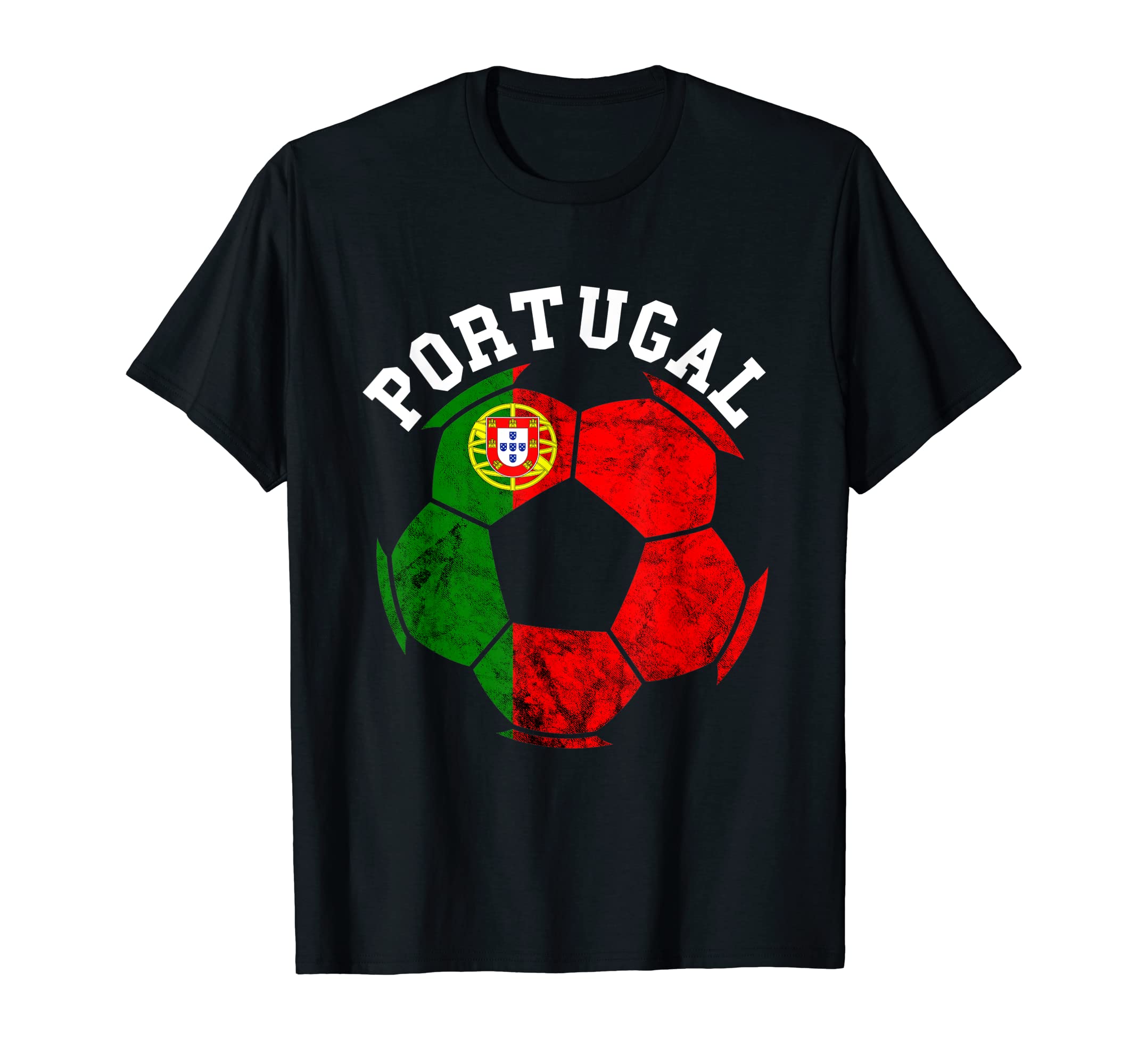 Portugal Flag Ball Portuguese Soccer Player T-Shirt - Graphic Print Unisex - T-Shirt, Sweatshirt, Hoodie