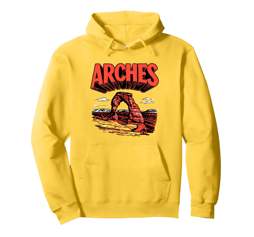 Arches National Park Delicate Arch Hoodie - Fun Novelty Design Unisex - T-Shirt, Sweatshirt, Hoodie